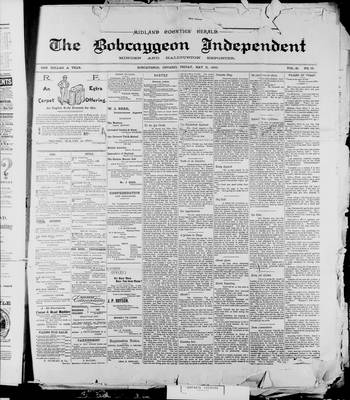 Bobcaygeon Independent (1870), 11 May 1900