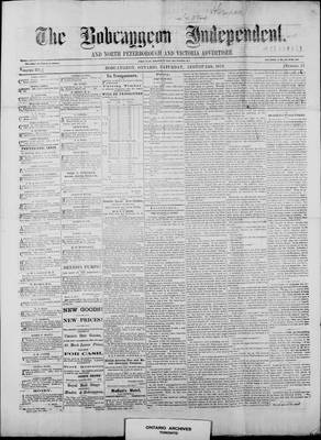 Bobcaygeon Independent (1870), 24 Aug 1872