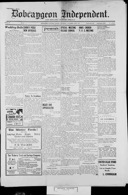 Bobcaygeon Independent (1870), 25 Nov 1937