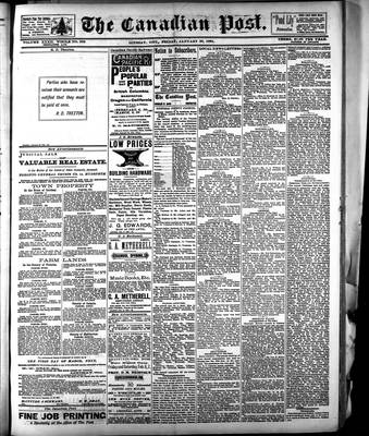 Canadian Post (Lindsay, ONT), 30 Jan 1891