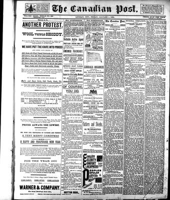 Canadian Post (Lindsay, ONT), 1 Jan 1892