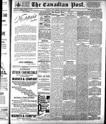 Canadian Post (Lindsay, ONT), 15 Jan 1892