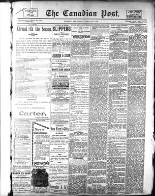 Canadian Post (Lindsay, ONT), 3 Jan 1896