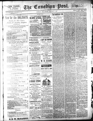 Canadian Post (Lindsay, ONT), 1 Jan 1897