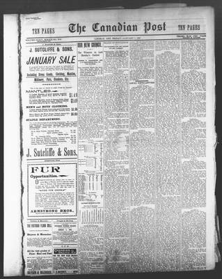 Canadian Post (Lindsay, ONT), 7 Jan 1898