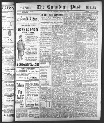 Canadian Post (Lindsay, ONT), 4 Feb 1898