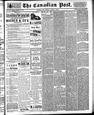 Canadian Post (Lindsay, ONT), 4 Mar 1892