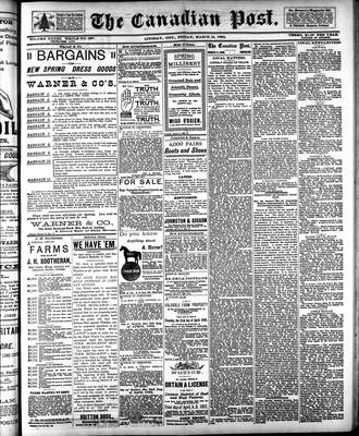 Canadian Post (Lindsay, ONT), 18 Mar 1892