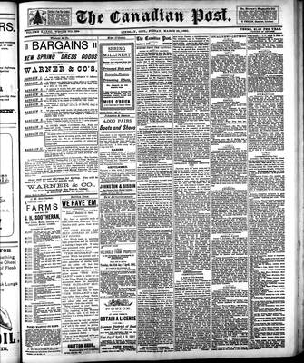 Canadian Post (Lindsay, ONT), 25 Mar 1892