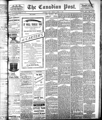 Canadian Post (Lindsay, ONT), 27 Apr 1894