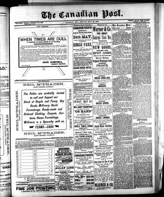 Canadian Post (Lindsay, ONT), 22 May 1891