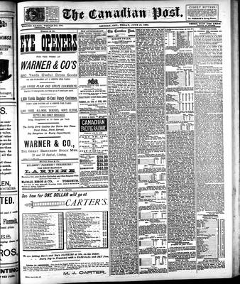 Canadian Post (Lindsay, ONT), 10 Jun 1892