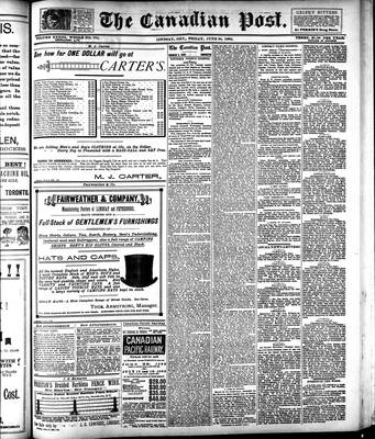 Canadian Post (Lindsay, ONT), 24 Jun 1892