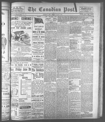 Canadian Post (Lindsay, ONT), 15 Jun 1894