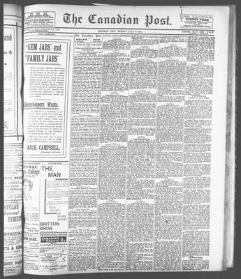 Canadian Post (Lindsay, ONT), 27 Jul 1894