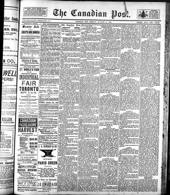 Canadian Post (Lindsay, ONT), 18 Aug 1893