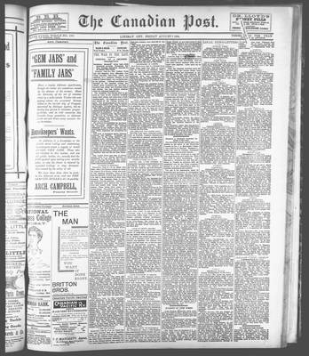 Canadian Post (Lindsay, ONT), 3 Aug 1894