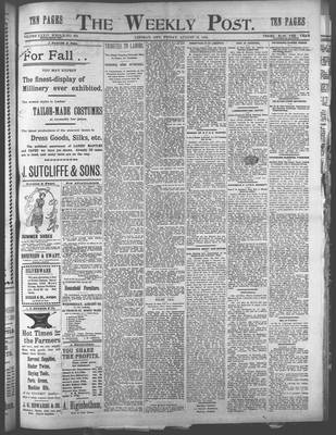 Canadian Post (Lindsay, ONT), 25 Aug 1899