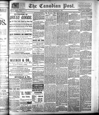 Canadian Post (Lindsay, ONT), 2 Sep 1892