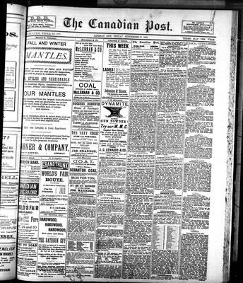 Canadian Post (Lindsay, ONT), 22 Sep 1893