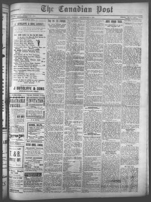 Canadian Post (Lindsay, ONT), 9 Sep 1898