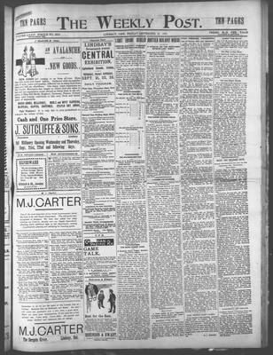 Canadian Post (Lindsay, ONT), 15 Sep 1899