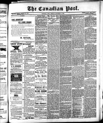 Canadian Post (Lindsay, ONT), 16 Oct 1891