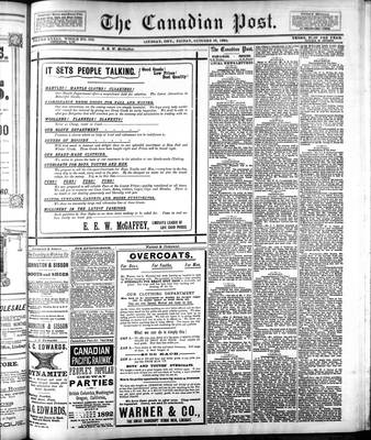 Canadian Post (Lindsay, ONT), 28 Oct 1892