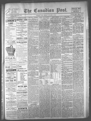 Canadian Post (Lindsay, ONT18610913), 11 Oct 1895