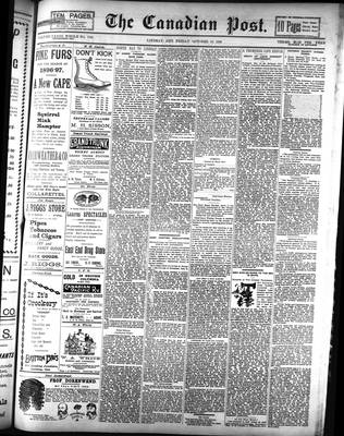 Canadian Post (Lindsay, ONT), 16 Oct 1896