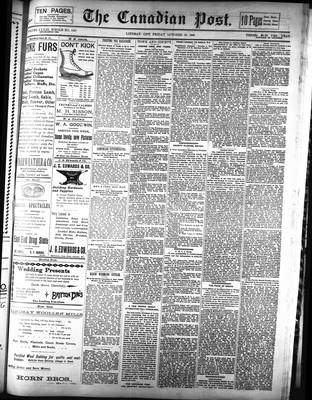 Canadian Post (Lindsay, ONT), 23 Oct 1896