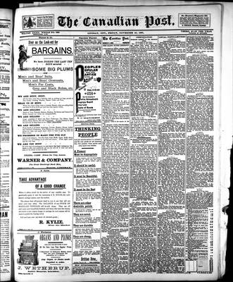 Canadian Post (Lindsay, ONT), 20 Nov 1891