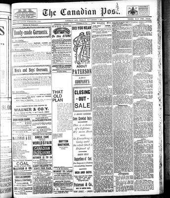 Canadian Post (Lindsay, ONT), 3 Nov 1893