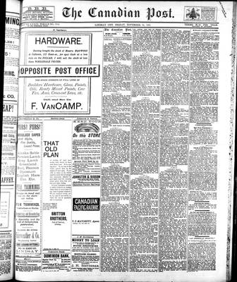 Canadian Post (Lindsay, ONT), 24 Nov 1893