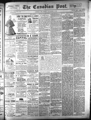 Canadian Post (Lindsay, ONT), 27 Nov 1896