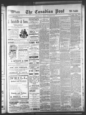 Canadian Post (Lindsay, ONT), 26 Nov 1897