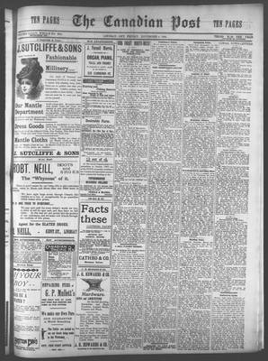 Canadian Post (Lindsay, ONT), 4 Nov 1898