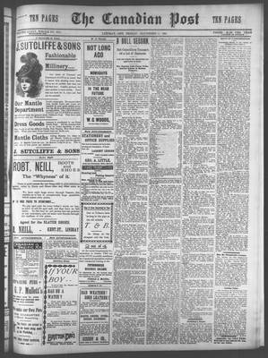 Canadian Post (Lindsay, ONT), 11 Nov 1898