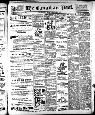 Canadian Post (Lindsay, ONT), 11 Dec 1891