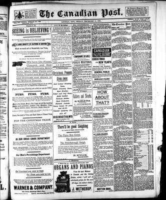 Canadian Post (Lindsay, ONT), 18 Dec 1891