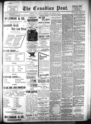 Canadian Post (Lindsay, ONT), 6 Dec 1895