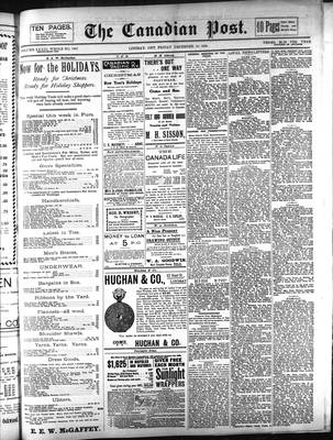 Canadian Post (Lindsay, ONT), 18 Dec 1896