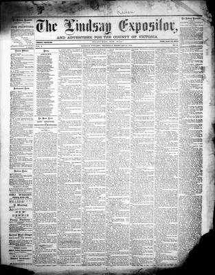 Lindsay Expositor (1869), 24 Feb 1870