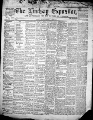 Lindsay Expositor (1869), 3 Mar 1870