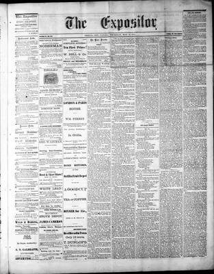 Lindsay Expositor (1869), 22 May 1873