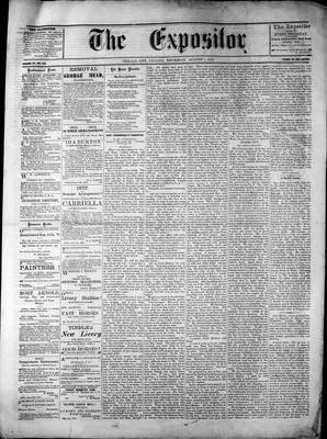 Lindsay Expositor (1869), 1 Aug 1872