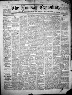 Lindsay Expositor (1869), 18 Nov 1869