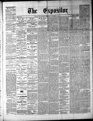 Lindsay Expositor (1869), 20 Nov 1873