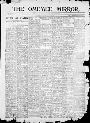 Omemee Mirror (1894), 12 Jan 1899