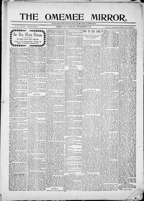 Omemee Mirror (1894), 28 Sep 1899